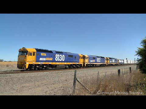 7902V Pacific National Mildura Container Train 8130 8152 8183 (1/3/2024)  - PoathTV Railways