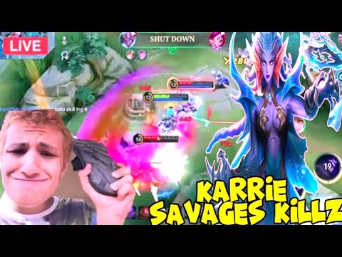 Karrie  deadly attack Antitank marksman top 1 global MVp mobile legends