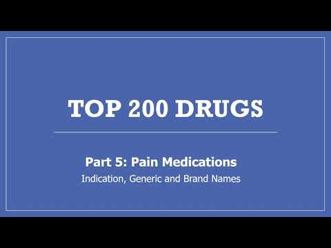 Top 200 Drugs - Part 5 Pain Medications
