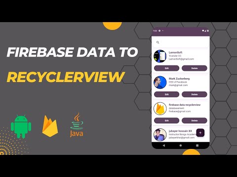 Firebase Data to Recyclerview java | How to Retrieve Firebase data into Recyclerview | lemon Soft