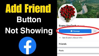 How to Fix Add Friend Button Not Showing in Facebook Account | Facebook Add Friend Option Missing