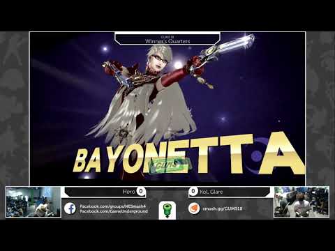 GUMS 18 Singles (Winner's Quarters) - Hero (Cloud) vs KoL Glare (Bayonetta)