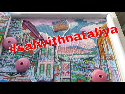 Romantic Flower Market January #salwithnataliya #crossstitch