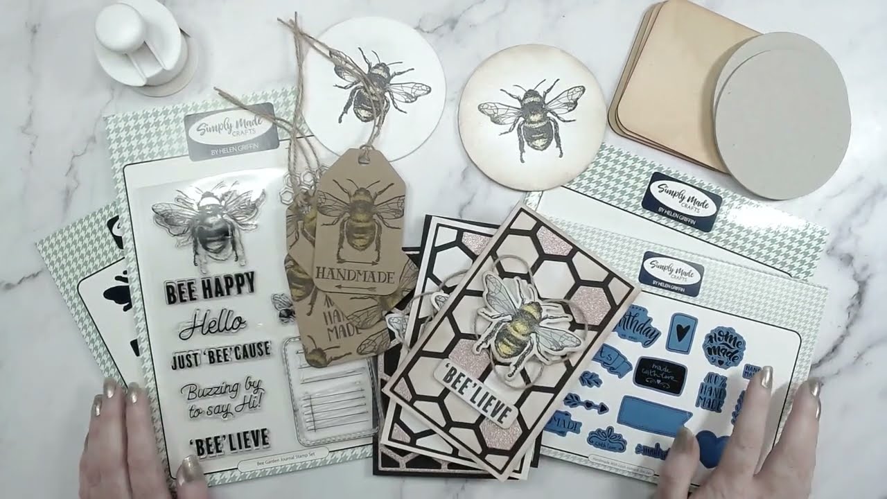 Stunning Bee Stamping | YouTube Hop | New Tools & Pens!