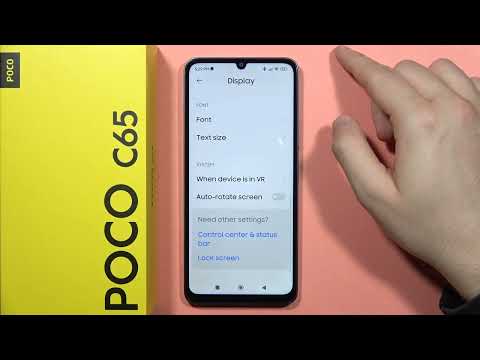 POCO C65: Turn On/Off Auto Rotate Screen - Enable Automatic Display Rotation #pocophone