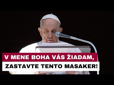 Pápež František sa zastal nevinných obetí vojny na Ukrajine