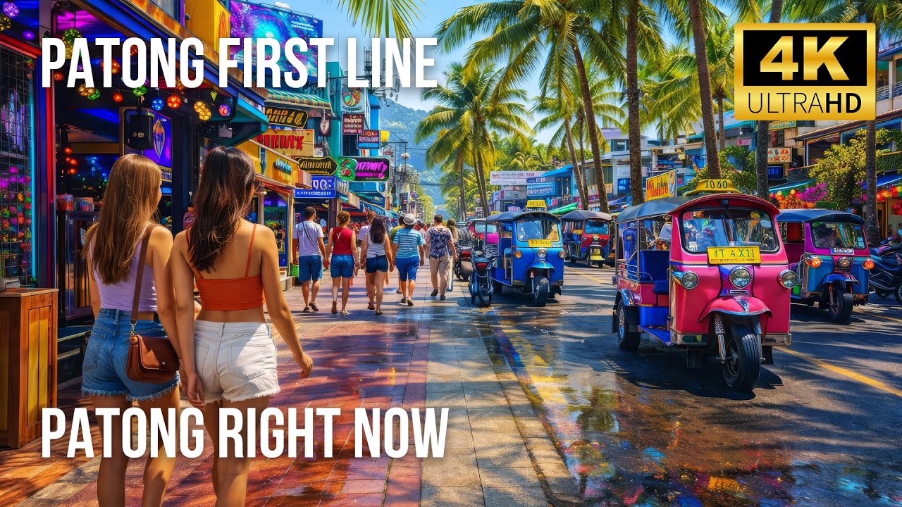 Immersive street-level walking tour through Phuket Old Town, Thailand, showcasing authentic urban landscapes, local architecture, and the vibrant atmosphere of the city's neighborhoods