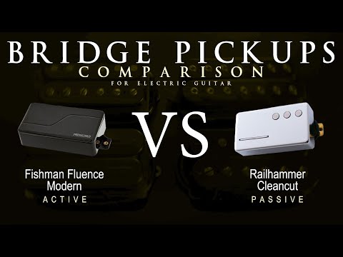 Fishman FLUENCE MODERN vs Railhammer CLEANCUT - Bridge Guitar Pickup Comparison Tone Demo
