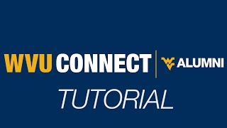 WVU Connect Tutorial