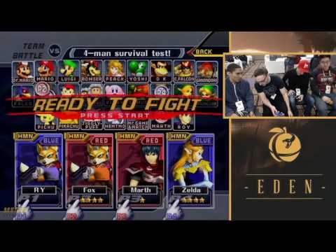 Eden - RiK & Reeve (Fox, Sheik) vs. Slox & Swedish Delight (Fox, Marth) - SSBM - Doubles, LR3