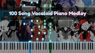 Cover art for 100 Song VOCALOID Piano Medley!!