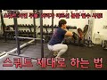 하체운동의 꽃 스쿼트! 스쿼트 하면 허리, 무릎이 아픈 분들 필수 시청!