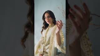 Off-White Embroidered Raw Silk Suit - Video 1