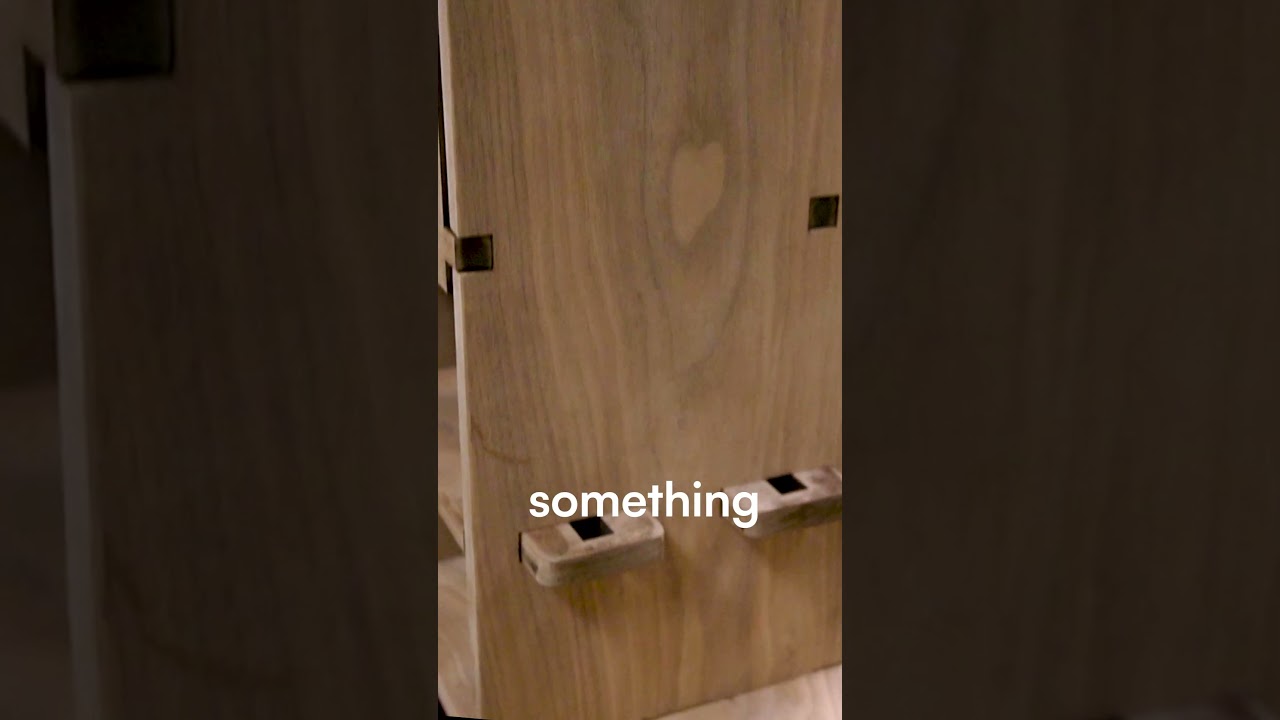 There's a Hidden Design on this cabinet. Can you see it? #woodworking #laser