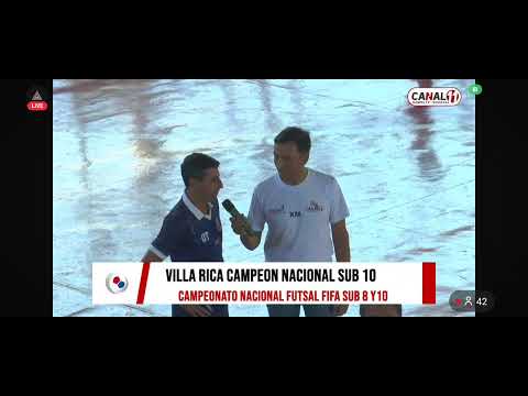 PILAR VS VILLARRICA . SUB 10. FINALISIMA CAMPEONATO NACIONAL DE FUTSAL FIFA HORQUETA 2025