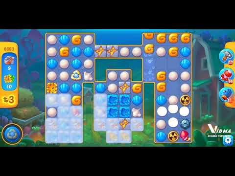 Fishdom. 8693 level no boosters and diamonds. 12 moves