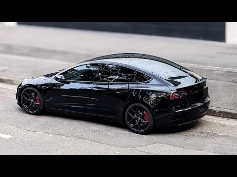 H&R Springs on Tesla Model 3