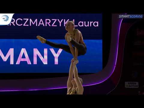 Pia BUTTJES & Laura KARCZMARZYK (GER) - 2019 junior Europeans, all-around final