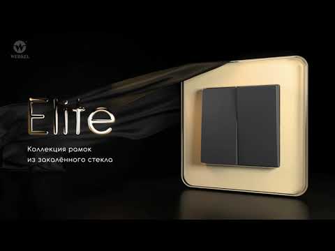 Миниатюра изображения товара Рамка для выключателей и розеток Werkel Elite W0022440 (графит/стекло)