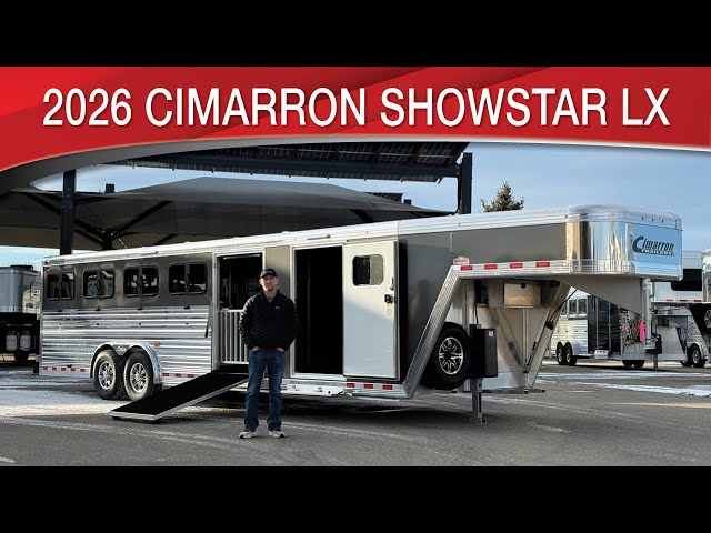 Preview image of 2026 Cimarron Showstar LX 10 Pen Livestock Trailer youtube video