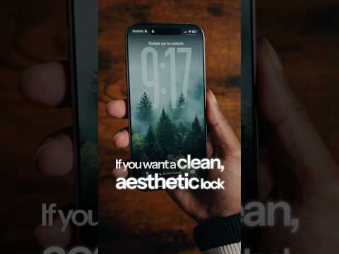 How to Get an AESTHETIC LockScreen On iOS 26! #iOSCustomization #LockScreenDesign #MinimalAesthetic