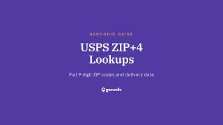 How to Look Up USPS ZIP+4 Codes, RDI, and More with Geocodio