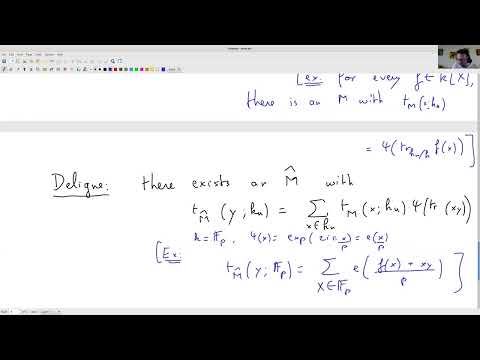 Emmanuel Kowalski: Harmonic analysis over finite fields and equidistribution (NTWS 097)