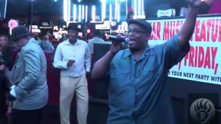 Karaokeville Roger sing Happy  @ Crenshaw Live 3 4 2014