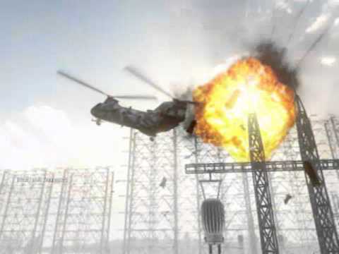 Napalm Destroys Helicopter
