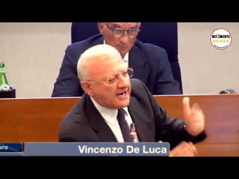 De Luca shock! Perde le staffe e scappa via dall'Aula!
