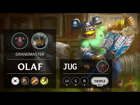 Olaf Jungle vs Graves - KR Grandmaster Patch 9.13