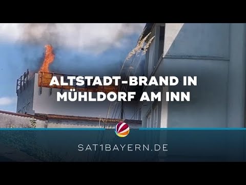 Altstadt-Brand in Mühldorf am Inn: Ursache noch unklar