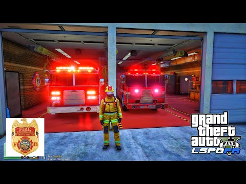 GTA 5 Playing As A FireMan In GTA 5| Lspdfr Mod | FireMan 4K