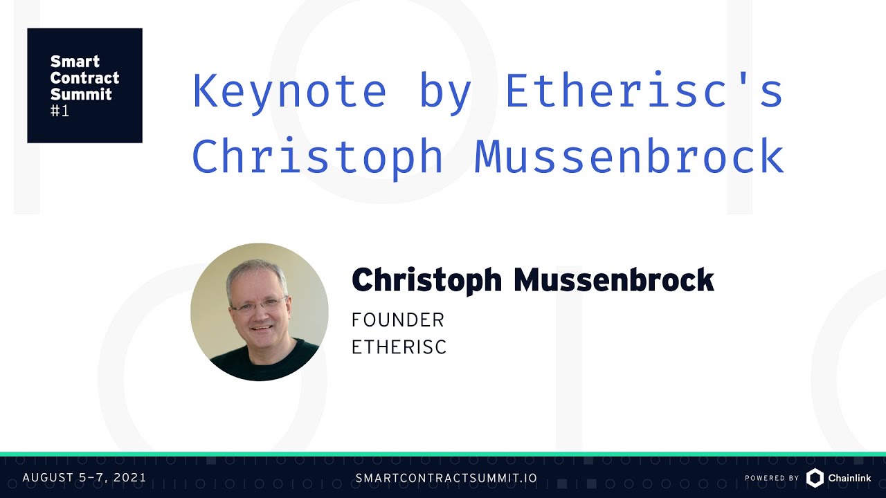 Christoph Mussenbrock: Etherisc Keynote