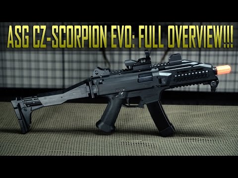 ASG CZ Scorpion EVO 3A1 - FULL Detailed Overview and Shooting! - Airsoft GI