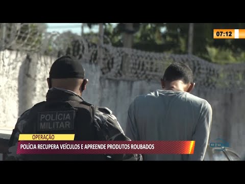 PoliÌcia recupera veiÌculo e apreende produtos roubados 13 08 2021