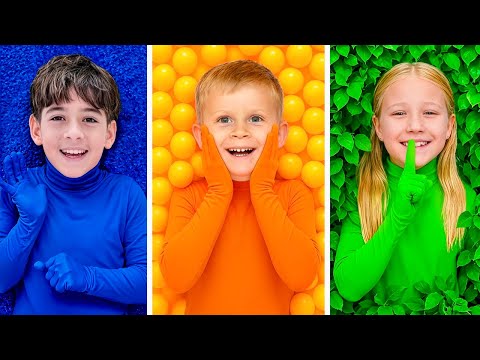 Hide and Seek in One Color with Oliver and Friends