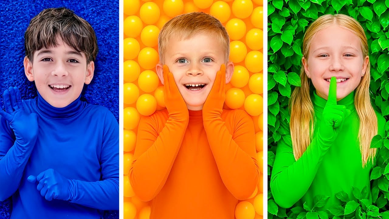Hide and Seek in One Color with Oliver and Friends