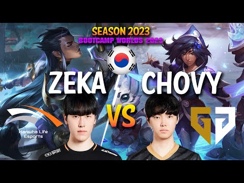 HLE Zeka vs GEN Chovy - Zeka YONE vs Chovy TALIYAH Mid - Patch 13.21 KR Ranked