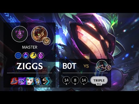 Ziggs Bot vs Caitlyn - EUW Master Patch 10.16