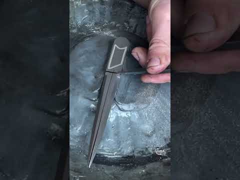 How I do silver wire inlay on wrought iron #blacksmith #asmr #wroughtiron #silver #engraving
