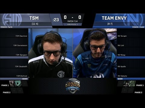 TSM vs NV Game 1 - 2017 NA LCS Summer Week 8 - Team SoloMid vs Team ENVY