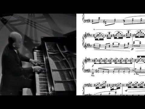 Ravel Jeux d'eau - Sviatoslav Richter - with Music Score