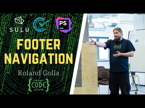 Sulu CMS footer navigation as live coding tutorial