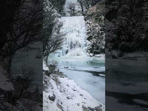 Cascada Congelada , salto del Lago Polux, Coyhaique Región de Aysén❄️ #coyhaique #chile