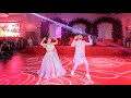 Bride & Groom Enter the Sangeet with an AMAZING DANCE PERFORMANCE - Luxury Indian Wedding 4K