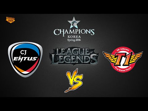CJ Entus vs. SK Telecom T1 | LCK Spring Split 2016 | W1D1 Game 1