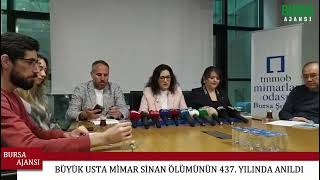Büyük Usta Mimar Sinan Ölümünün 437. Yılında Anıldı