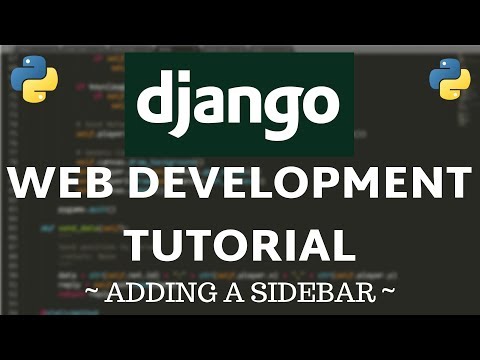 Django Tutorial How to Add a Sidebar