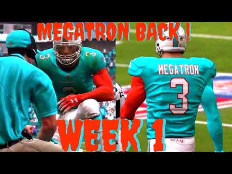Madden 19 Career mode WR Ep 1- MEGATRON WR IS BACK AND BETTER THAN EVER ! **CRAZY DEBUT**